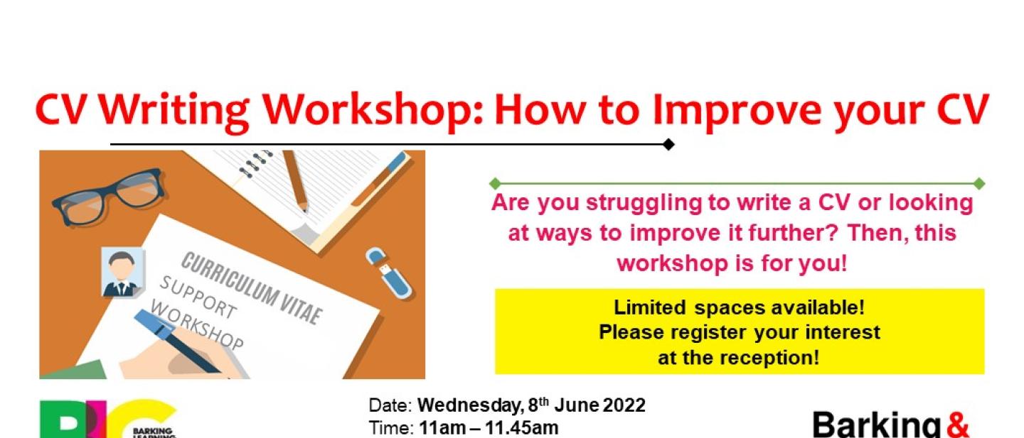 CV Writing Workshop: How to Improve your CV